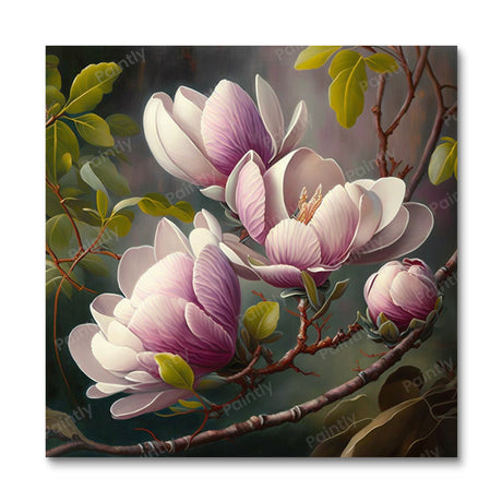 Magnolia Flowers (Diamond Painting) Diamond Painting kit