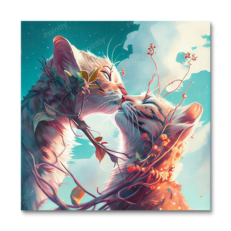 Kitten Kiss by Sage Patel (Diamond Painting) Diamond Painting kit