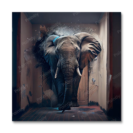 Breakthrough Elephant II (Diamond Painting) Diamond Painting kit