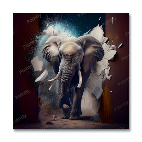 Breakthrough Elephant I (Diamond Painting) Diamond Painting kit