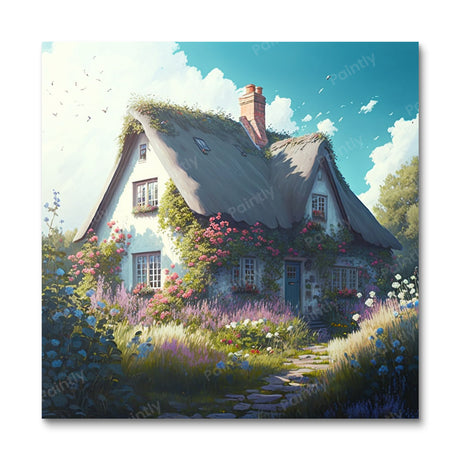 The Flowerpot Cottage (Diamond Painting) Diamond Painting kit
