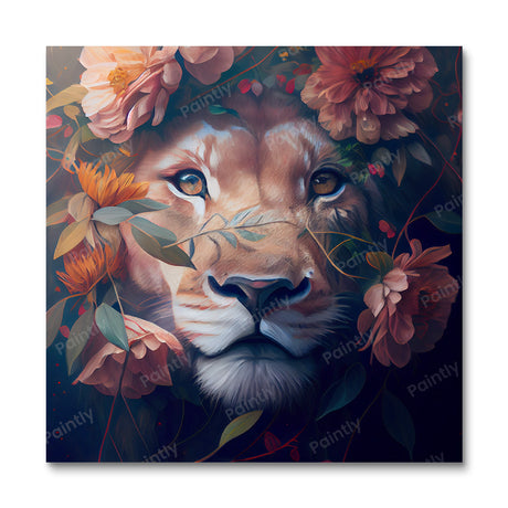 Floral Lion III by Kian (Diamond Painting) Diamond Painting kit