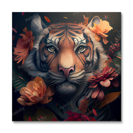 Floral Tiger III by Kian (Diamond Painting) Diamond Painting kit