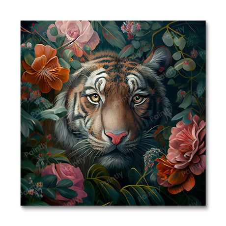Floral Tiger I by Kian (Diamond Painting) Diamond Painting kit