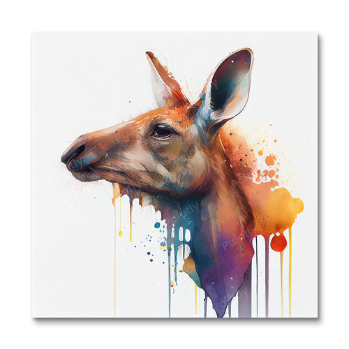 Paint Splash Kangaroo by Avery