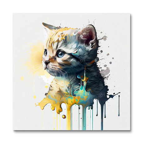 Paint Splash Kitten by Avery (Diamond Painting) Diamond Painting kit