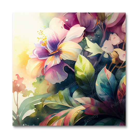 Vibrant Flowers III (Board Canvas)