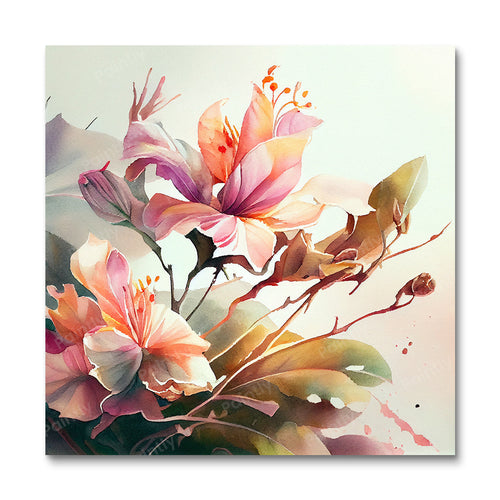 Vibrant Flowers V (Board Canvas)