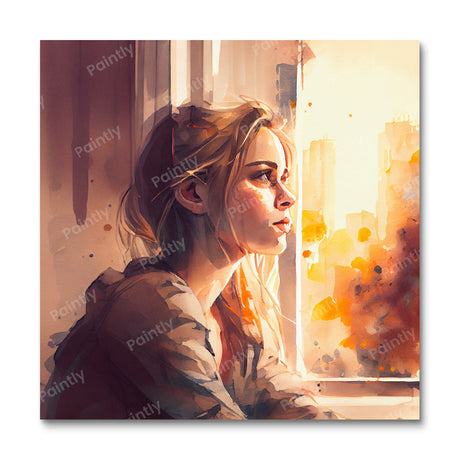 Waiting V (Board Canvas) People Paint by Numbers kit