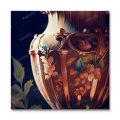 Vintage Vase (Board Canvas) Flowers Paint by Numbers kit