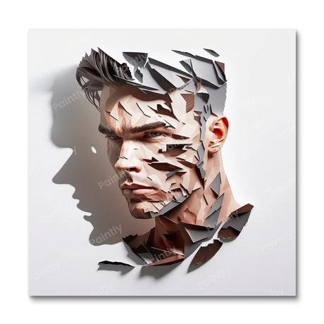 Three Faced 3D Paint by Numbers kit