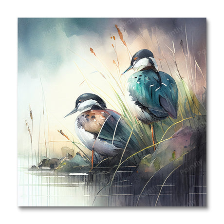 Birds by the River I (Diamond Painting) Diamond Painting kit