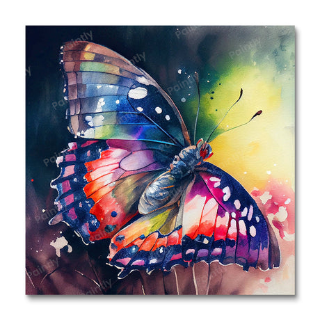 Vibrant Butterflies II (Board Canvas) Butterflies Paint by Numbers kit
