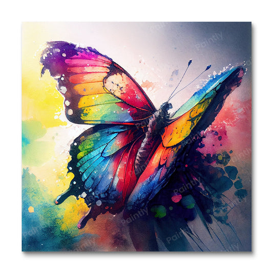 Vibrant Butterflies IV (Board Canvas)