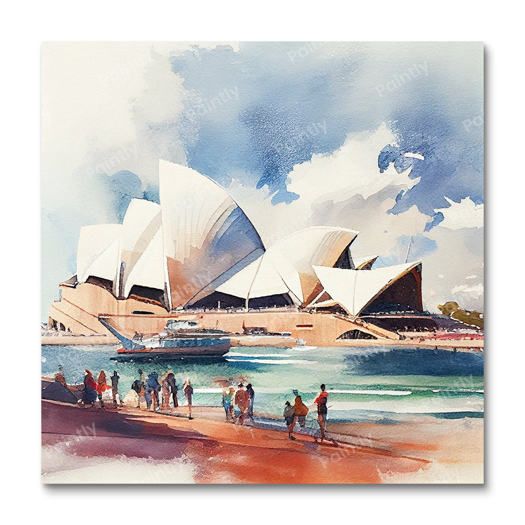Opera House IV Paint by Numbers – Paintly Kits