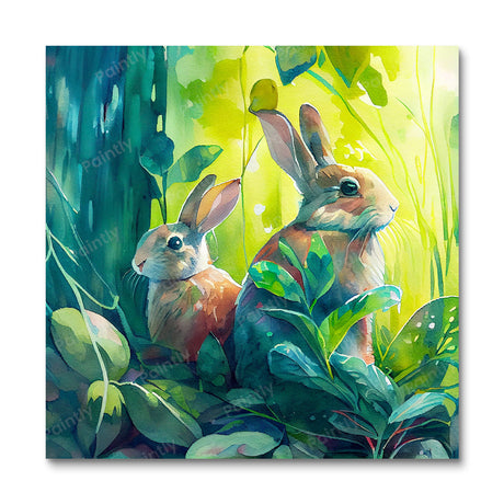Rabbits in the Meadows (Diamond Painting) Diamond Painting kit