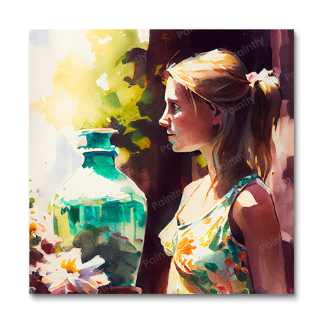 Waiting II (Board Canvas) People Paint by Numbers kit