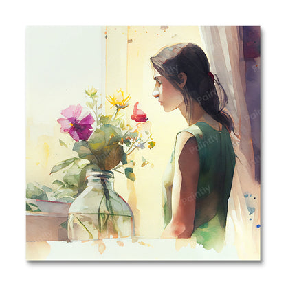 Waiting III (Board Canvas)