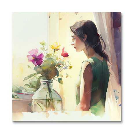 Waiting III (Board Canvas) People Paint by Numbers kit