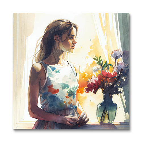 Waiting I (Board Canvas)