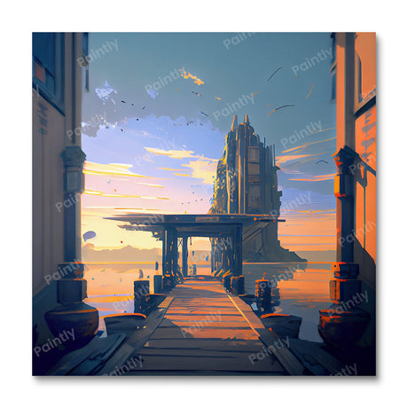 Godrays Boardwalk II (Diamond Painting) Diamond Painting kit