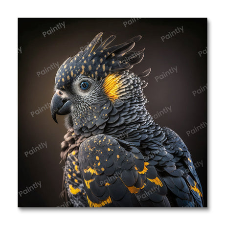 Matte Black Cockatoo II (Diamond Painting) Diamond Painting kit