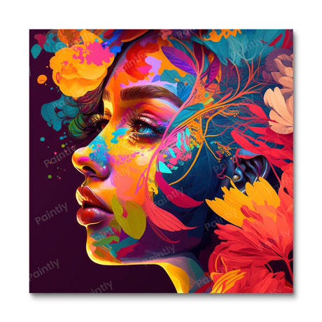 Vibrant Thoughts I (Board Canvas) People Paint by Numbers kit