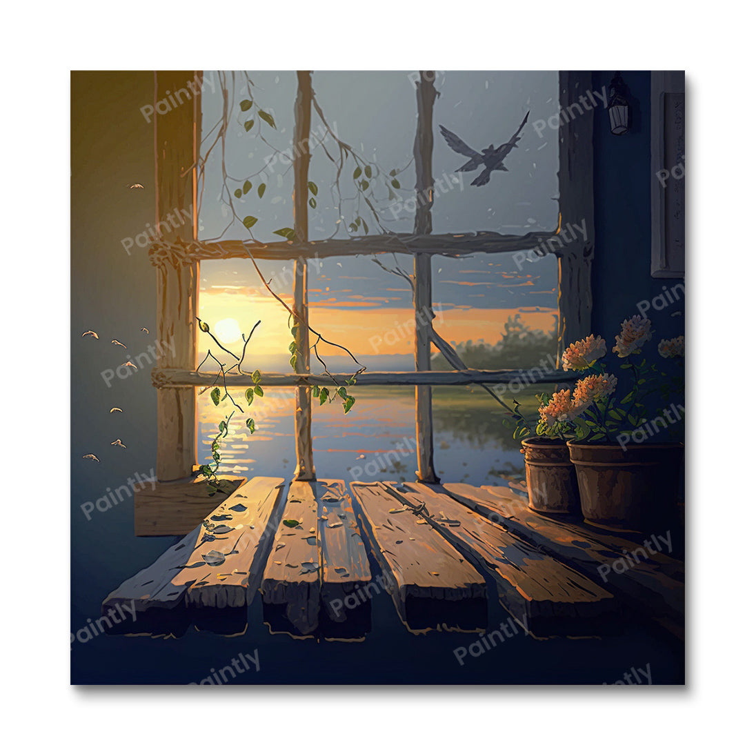 Godrays Light I People Paint by Numbers kit