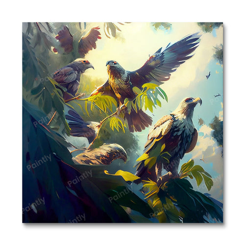 Multiple Birds I (Diamond Painting)