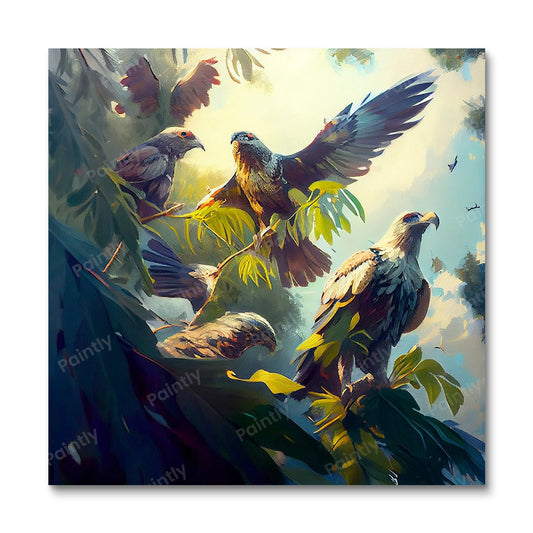 Multiple Birds I (Diamond Painting)