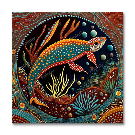 Aboriginal Eel (Diamond Painting) Diamond Painting kit