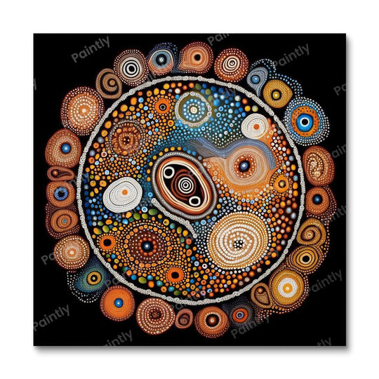 Aboriginal Design X (Diamond Painting) Diamond Painting kit