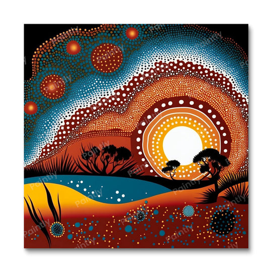 Aboriginal Design XV (Diamond Painting) Diamond Painting kit