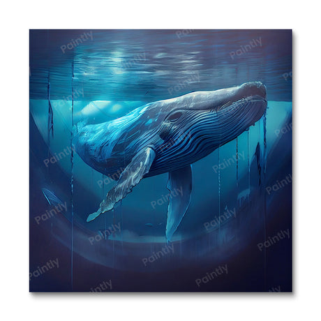 Majestic Blue Whale III (Diamond Painting) Diamond Painting kit