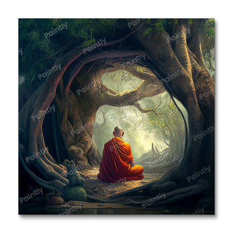 Unwavering Focus Monk IV (Diamond Painting) Diamond Painting kit