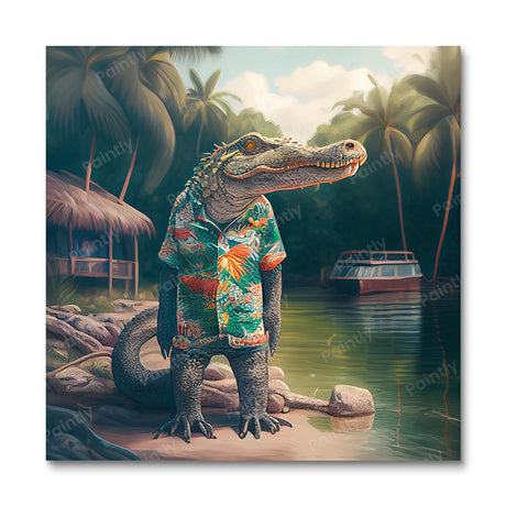 Lonely Party Croc III by Varys Inc (Diamond Painting) Diamond Painting kit