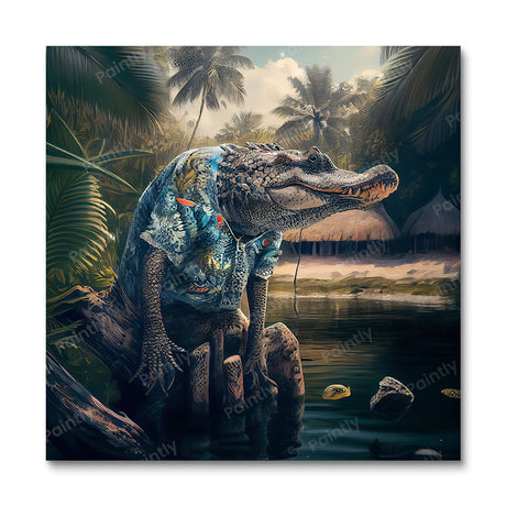 Lonely Party Croc I by Varys Inc (Diamond Painting) Diamond Painting kit