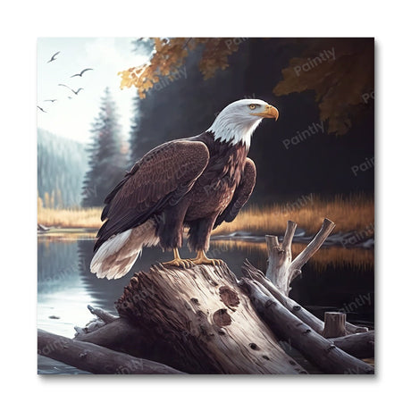 The Lone Sentinel Eagle (Diamond Painting) Diamond Painting kit