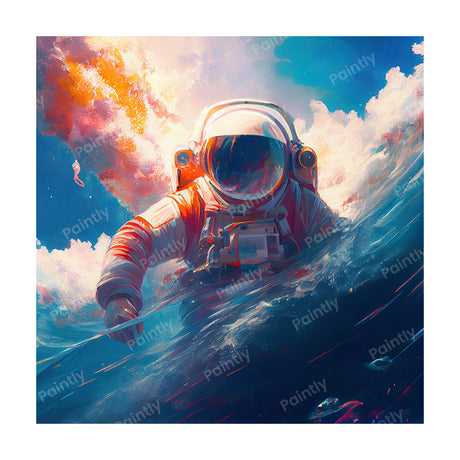 Astronaut In the Deep (Diamond Painting) Diamond Painting kit