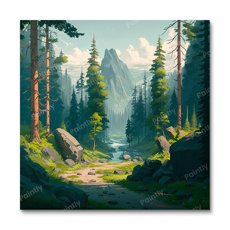 Little Creek Forrest II (Diamond Painting) Diamond Painting kit