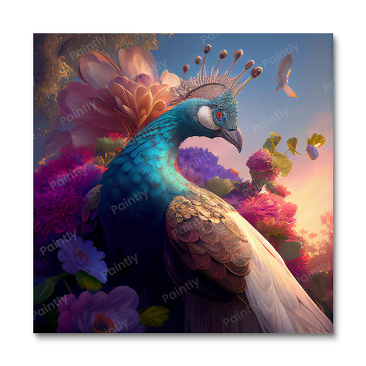 Floral Peacock II