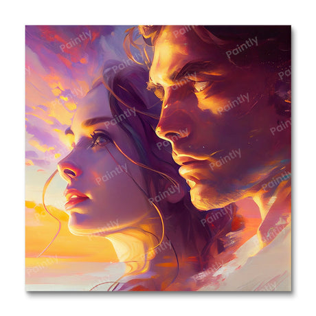 When in Love V (Board Canvas) People Paint by Numbers kit