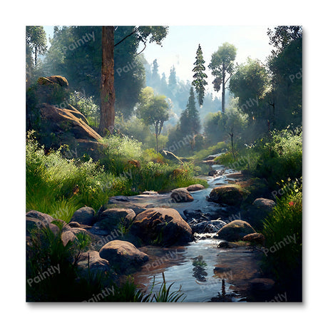 Little Forrest Stream (Diamond Painting) Diamond Painting kit