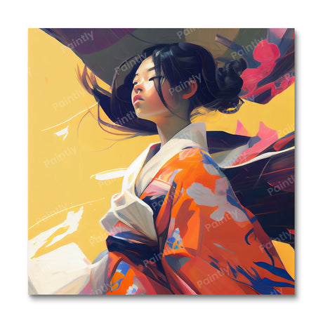 Vibrant Mai (Board Canvas) People Paint by Numbers kit