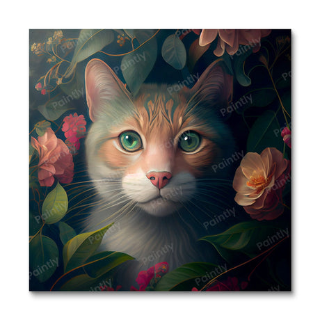 Floral Cat II by Kian (Diamond Painting) Diamond Painting kit
