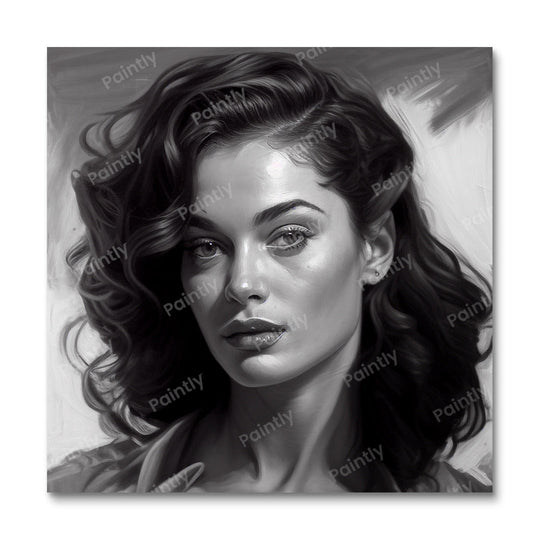 B&W 60's Diva (Diamond Painting) Diamond Painting kit