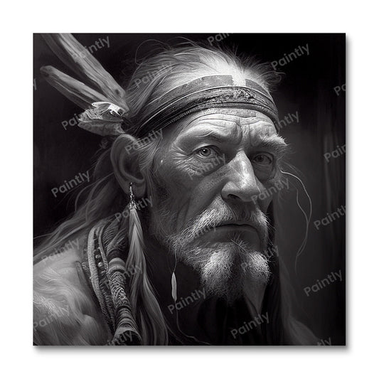 B&W Red Indian Leader