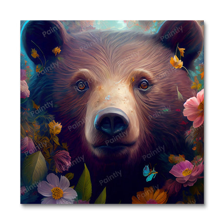 Floral Bear I by Kian (Diamond Painting) Diamond Painting kit