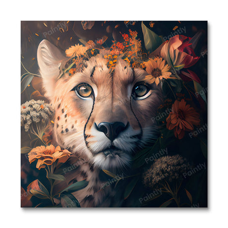 Floral Cheetah I by Kian (Diamond Painting) Diamond Painting kit