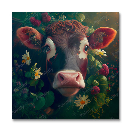 Floral Cow I by Kian (Diamond Painting) Diamond Painting kit
